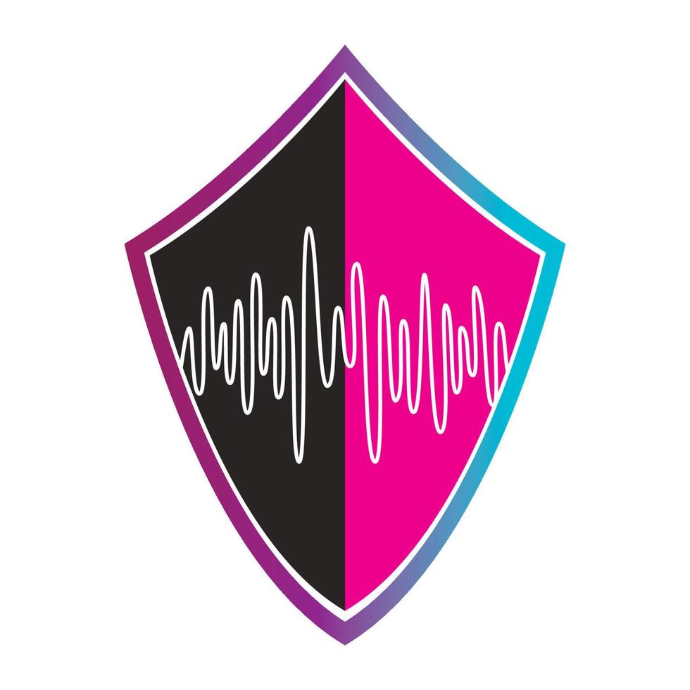 Sound wave logo vector