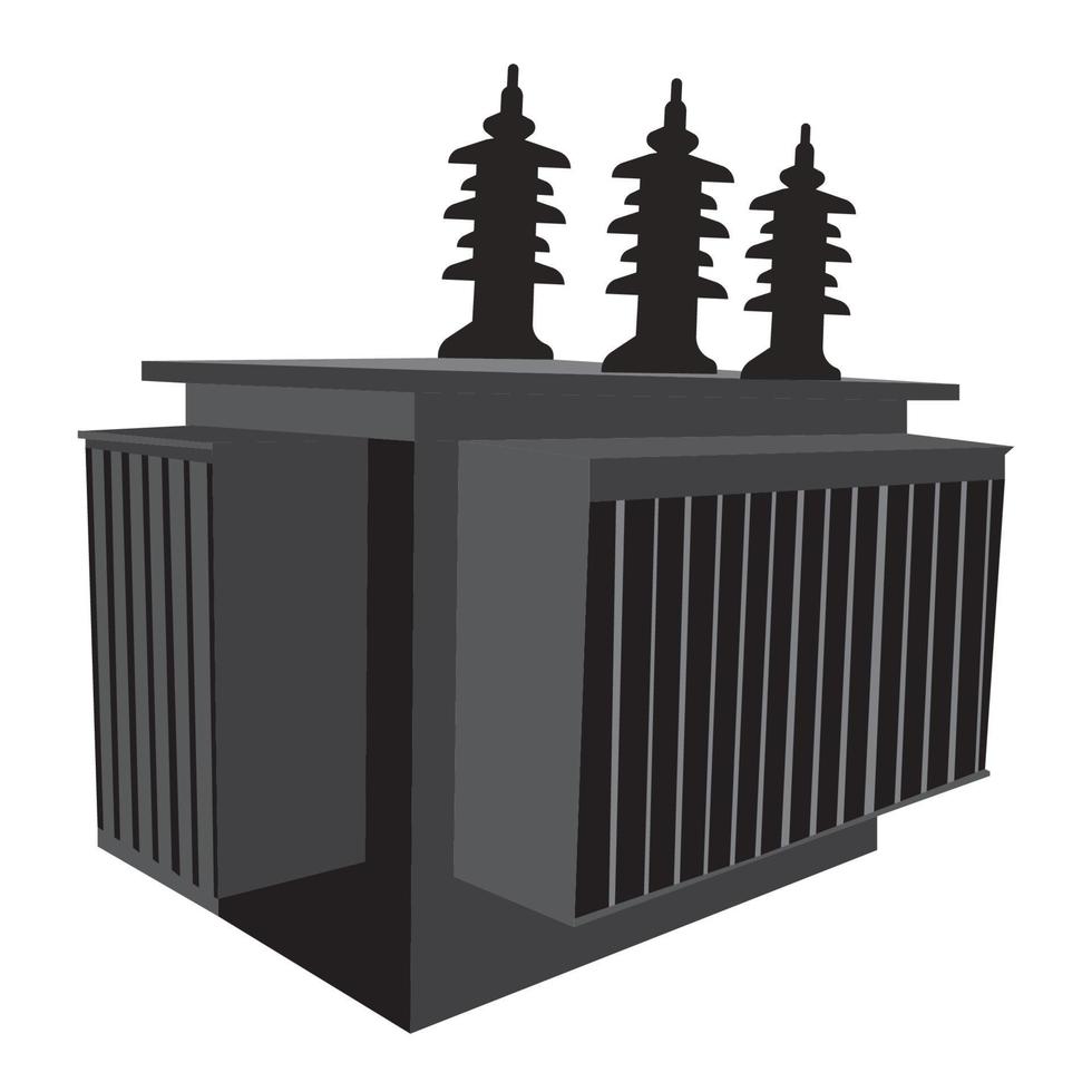 high voltage electrical transformer icon vector