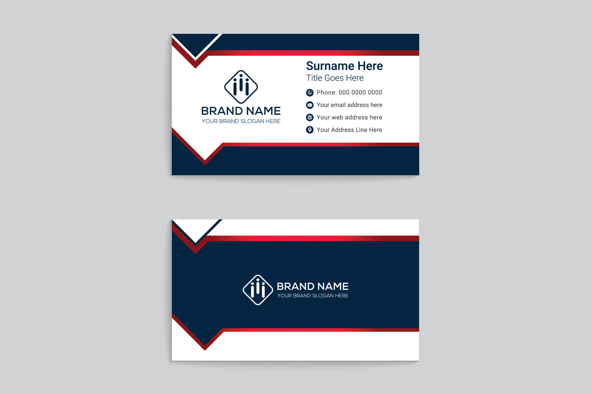 Simple business card template 21520649 Vector Art at Vecteezy Simple business card template 21520649 Vector Art at Vecteezy