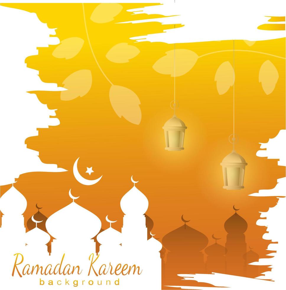 Unique background with the theme of Ramadan vector