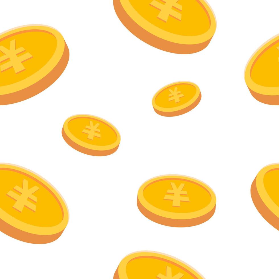 Renminbi Coin Pattern vector