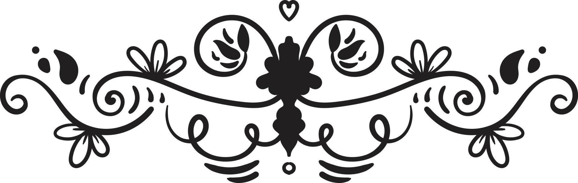 Black border ornaments illustration vector
