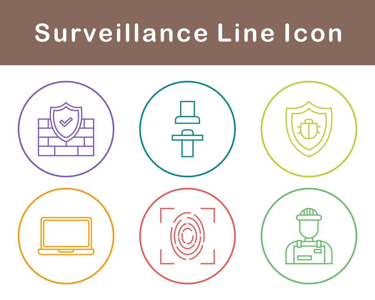 Surveillance Vector Icon Set