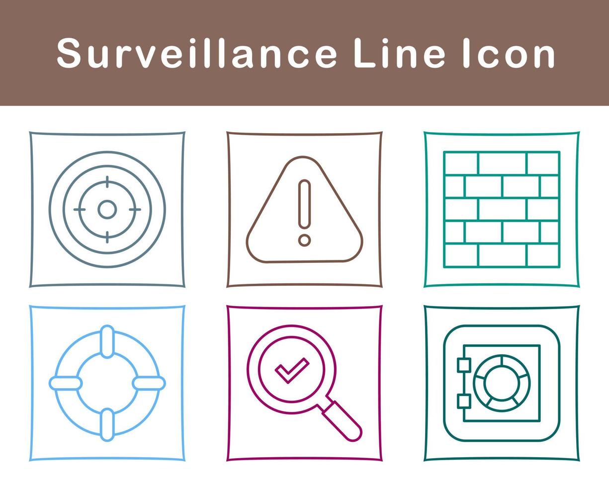 Surveillance Vector Icon Set