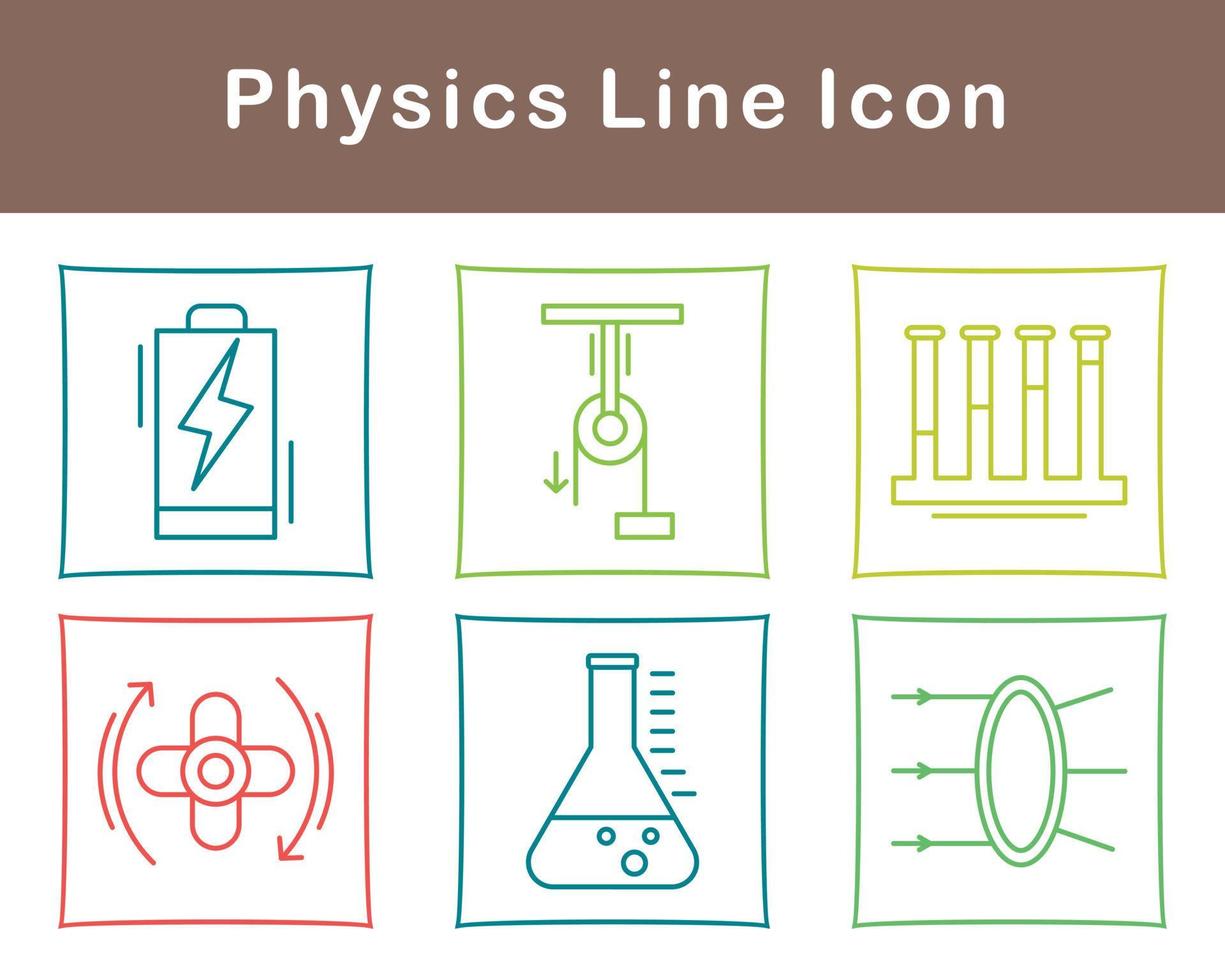 física vector icono conjunto