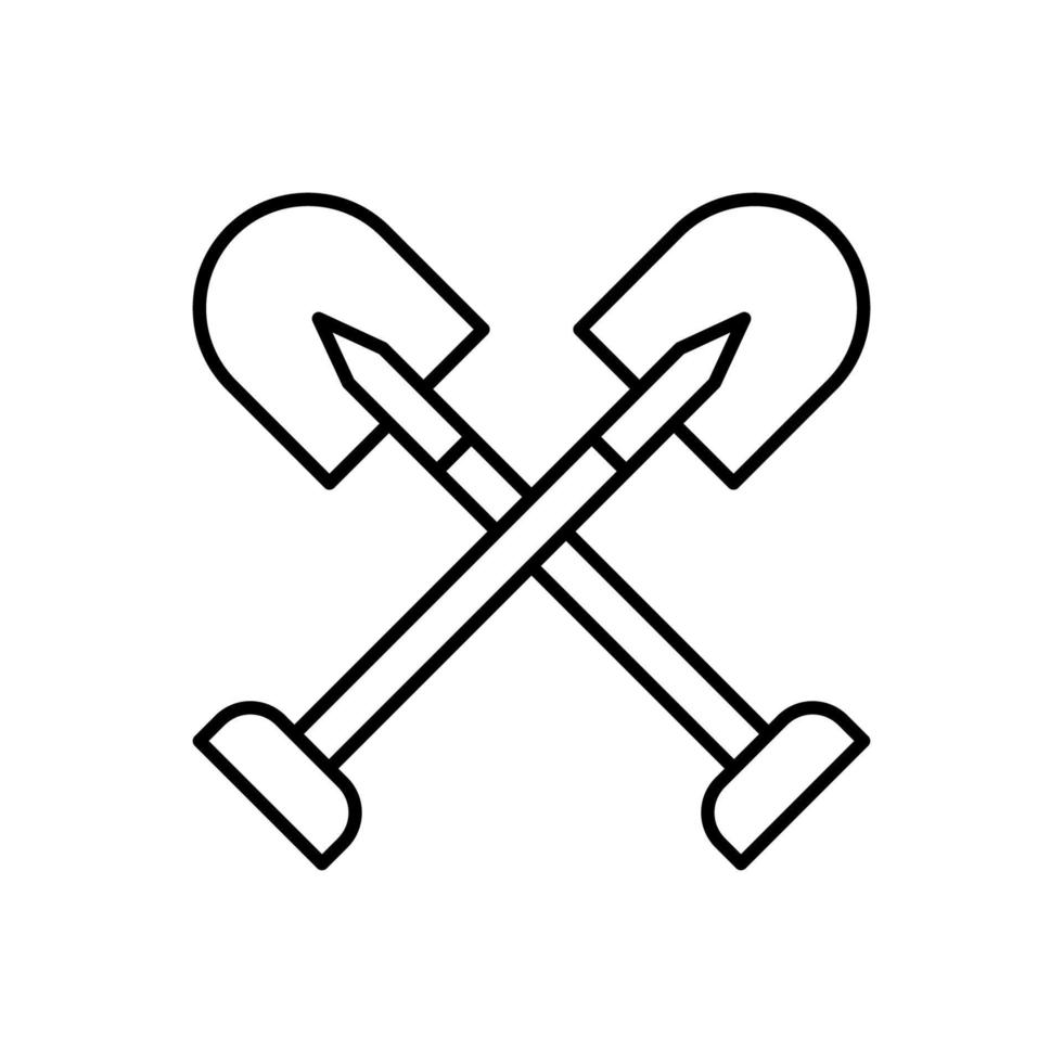 Shovel icon vector design templates