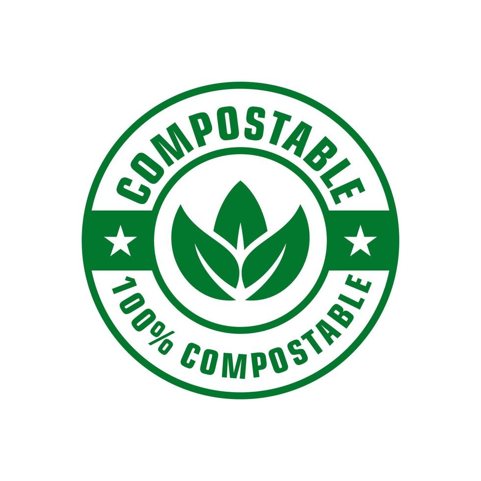 compostable icono vector diseño plantillas