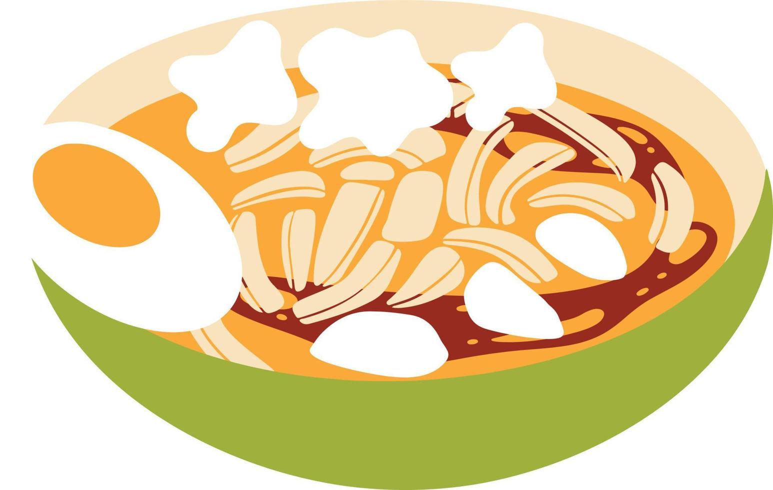 Ketupat sayur illustration vector