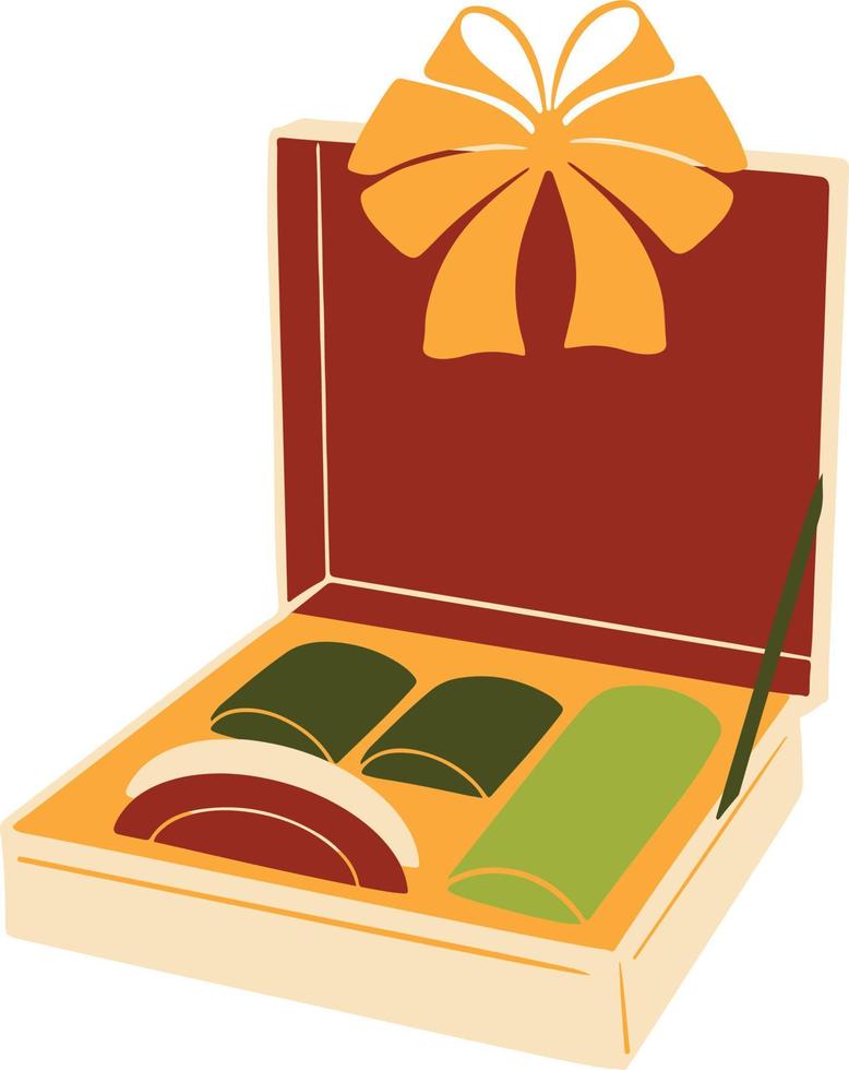 Gift hamper illustration vector