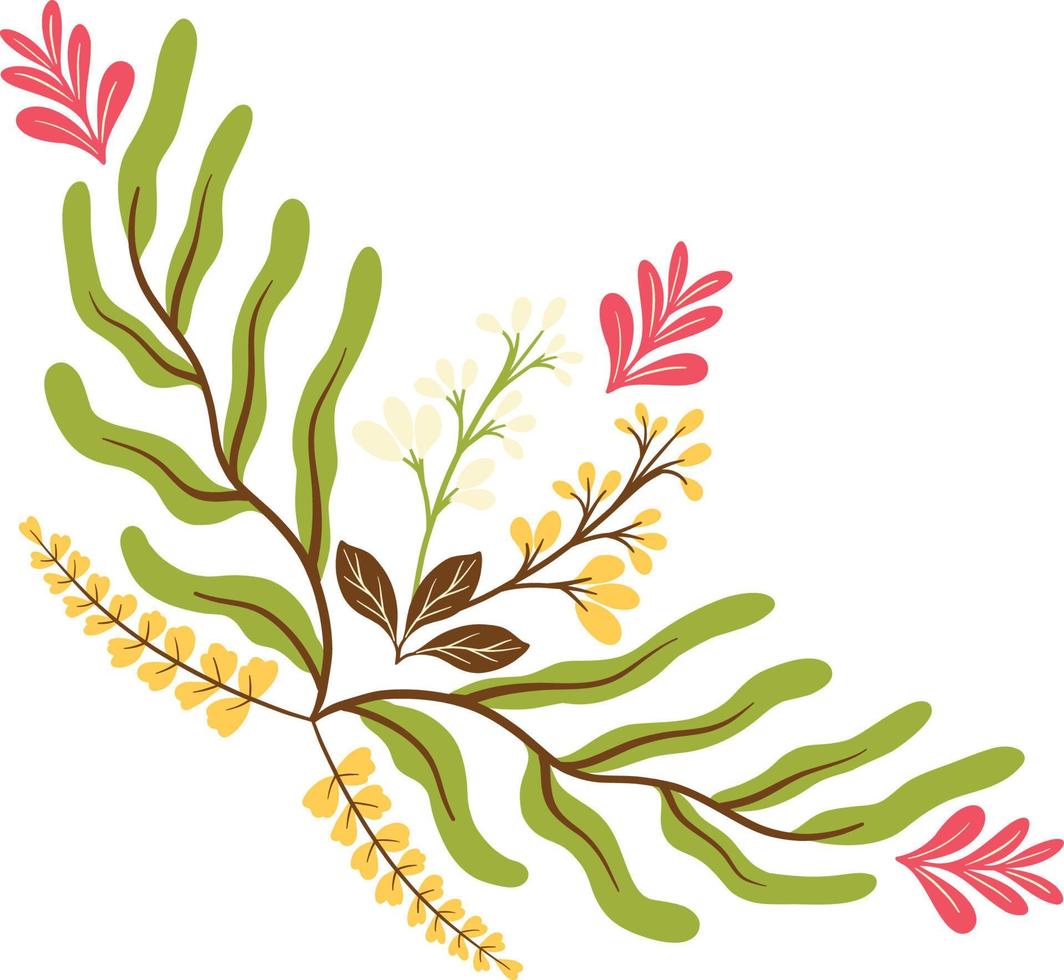 Batik floral bunch illustration vector