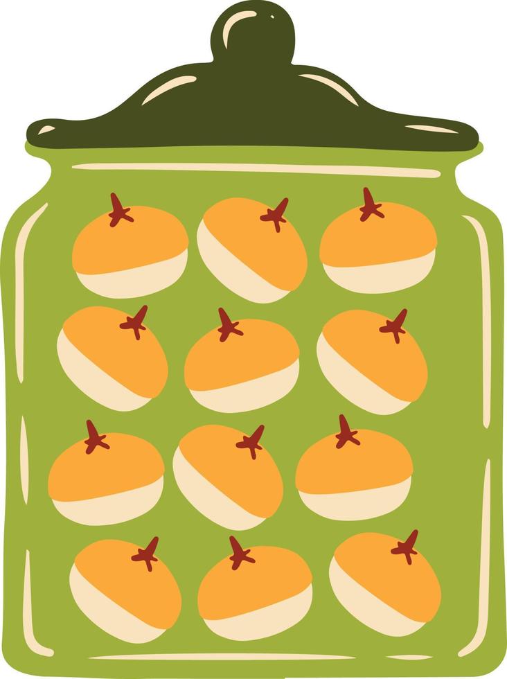 Nastar  indonesian eid cookie illustration vector