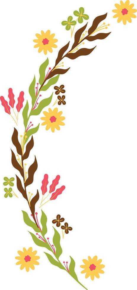 Batik floral bunch illustration vector