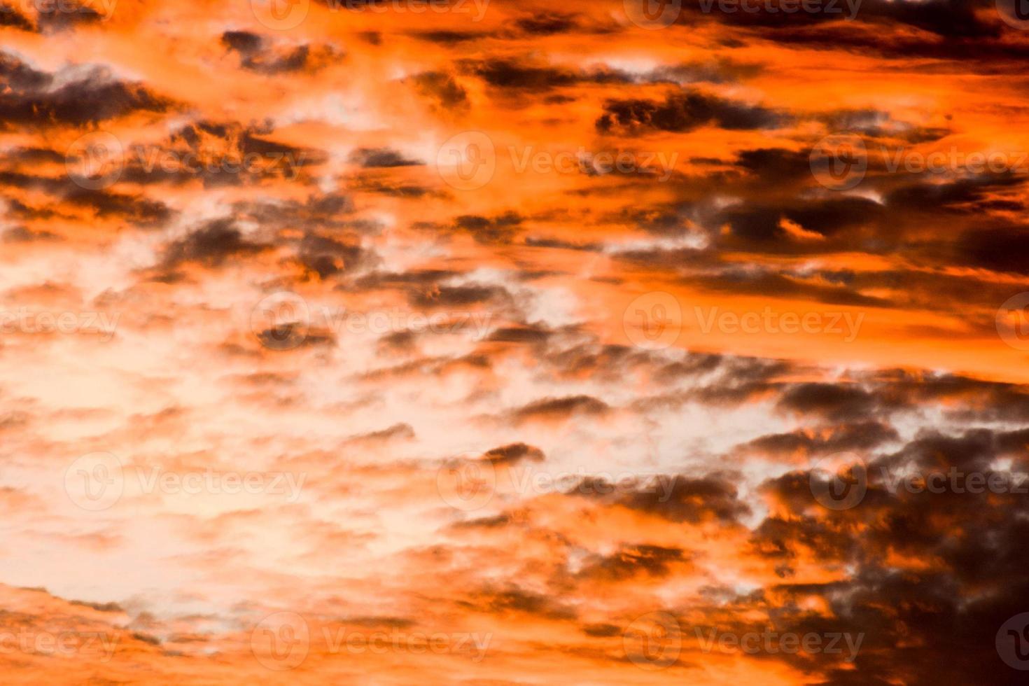 Colourful sunset sky photo
