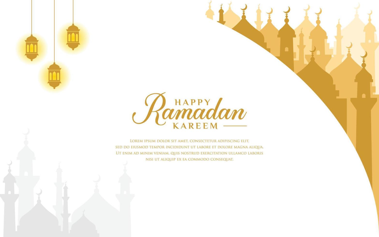 Vector graphic of ramadan kareem background, suitable for banners, greeting cards, flyers, invitations, poster designs.