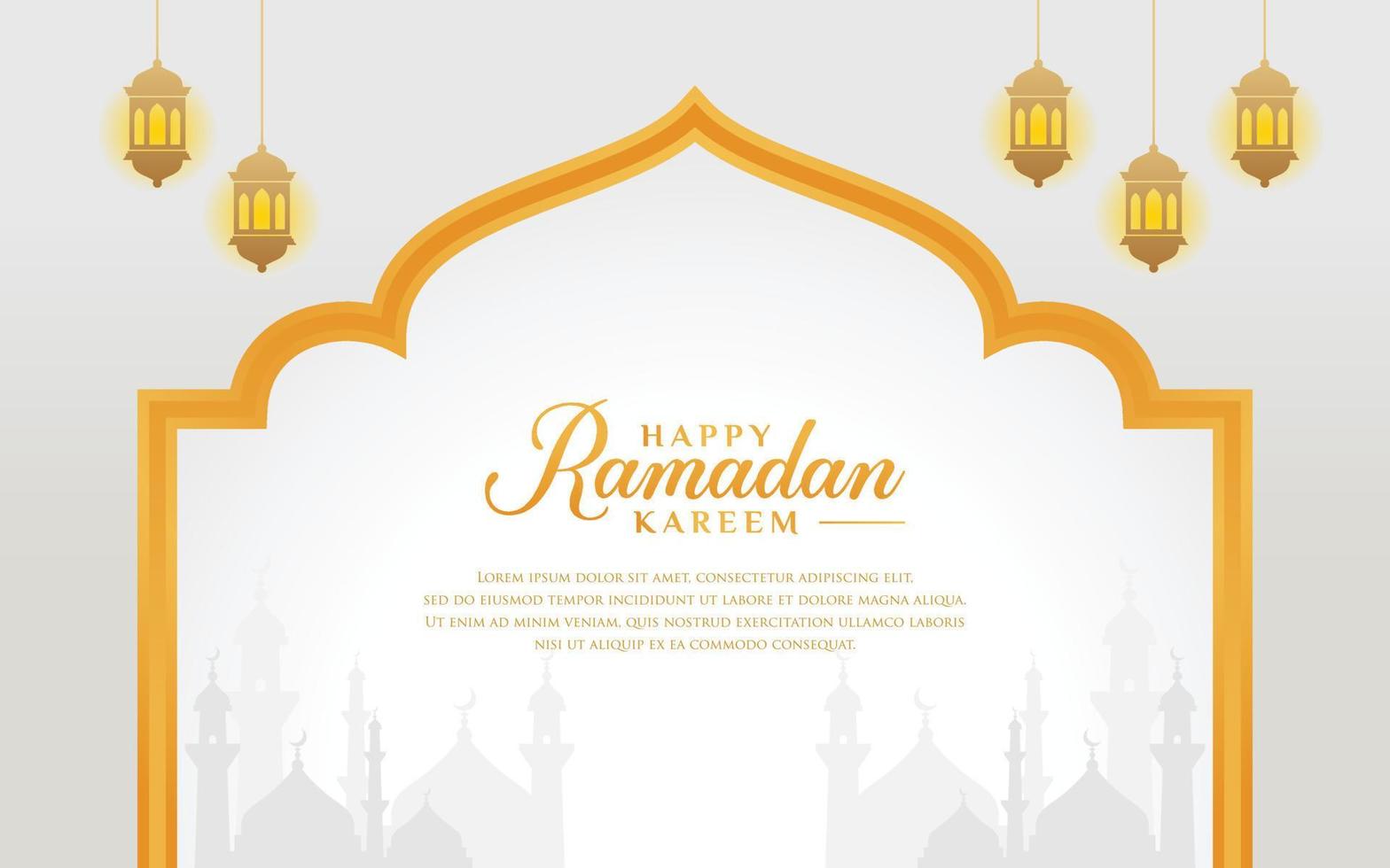 Vector graphic of ramadan kareem background, suitable for banners, greeting cards, flyers, invitations, poster designs.