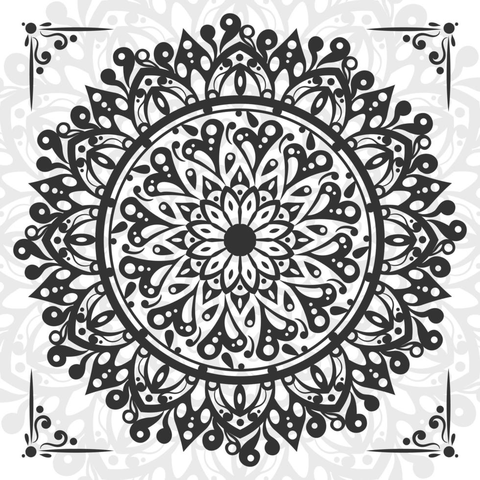 Lineal mandala background vector