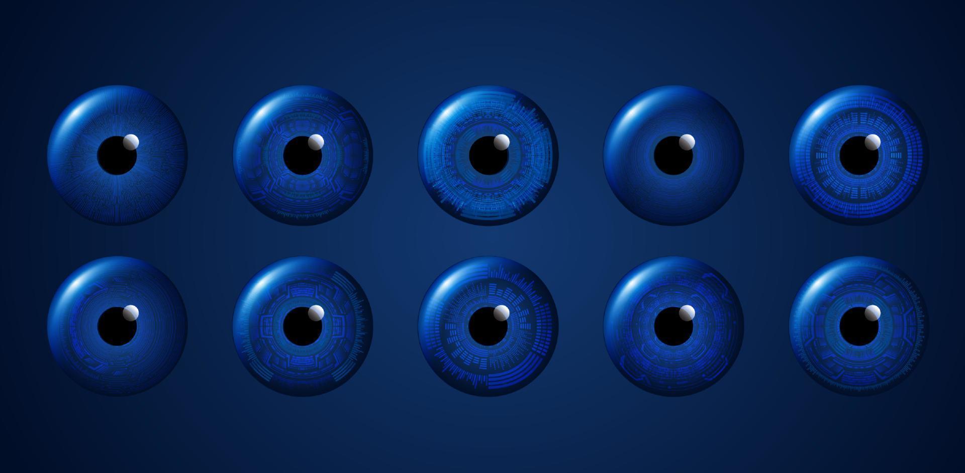 Modern Technology Eye Pack vector