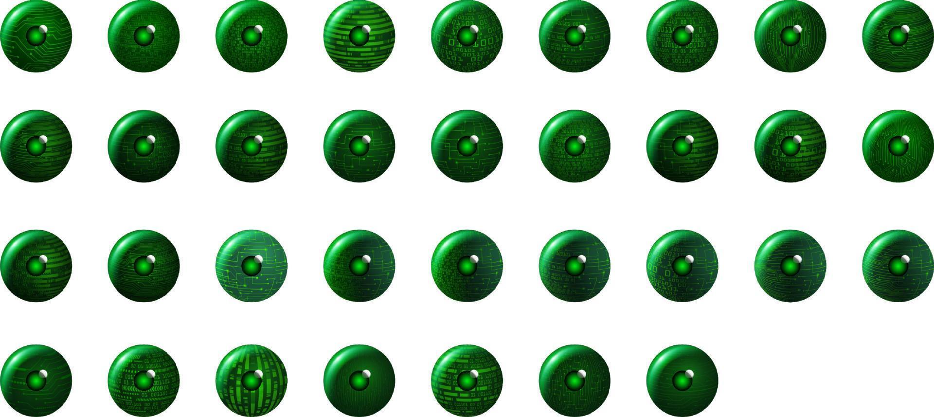 Modern Technology Eye Pack vector