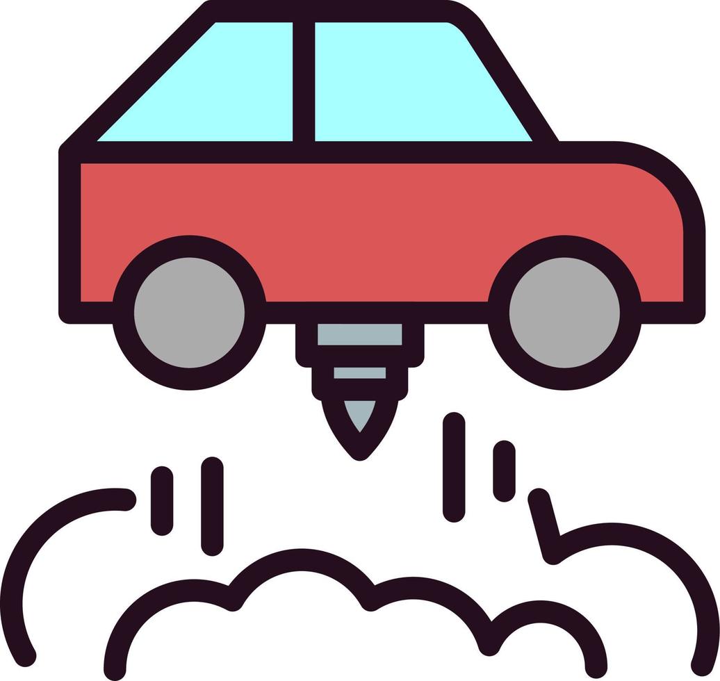 Flying Car vector icon