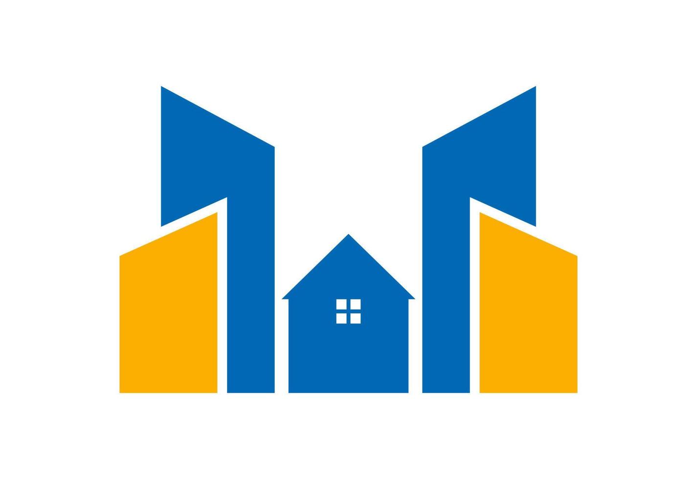 Real estate house logo design, Vector design concept