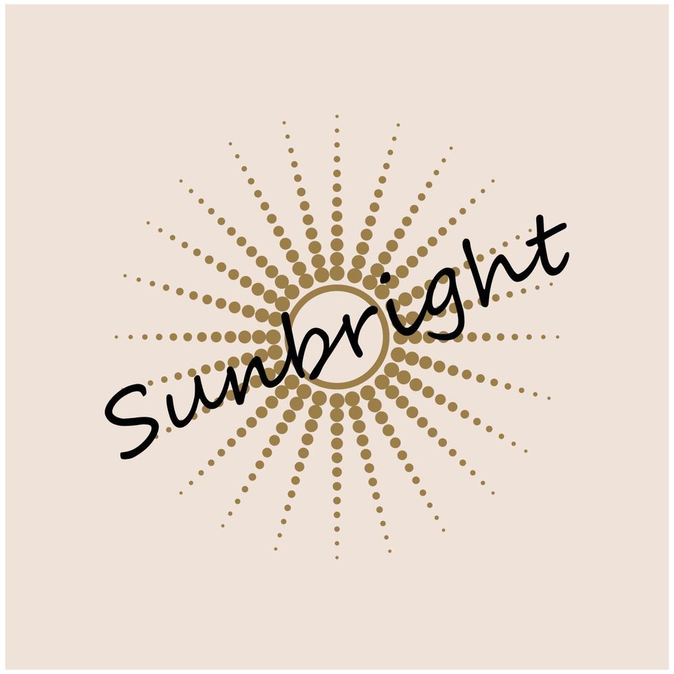 Sunbright sunshine sunlight icon vector flat design