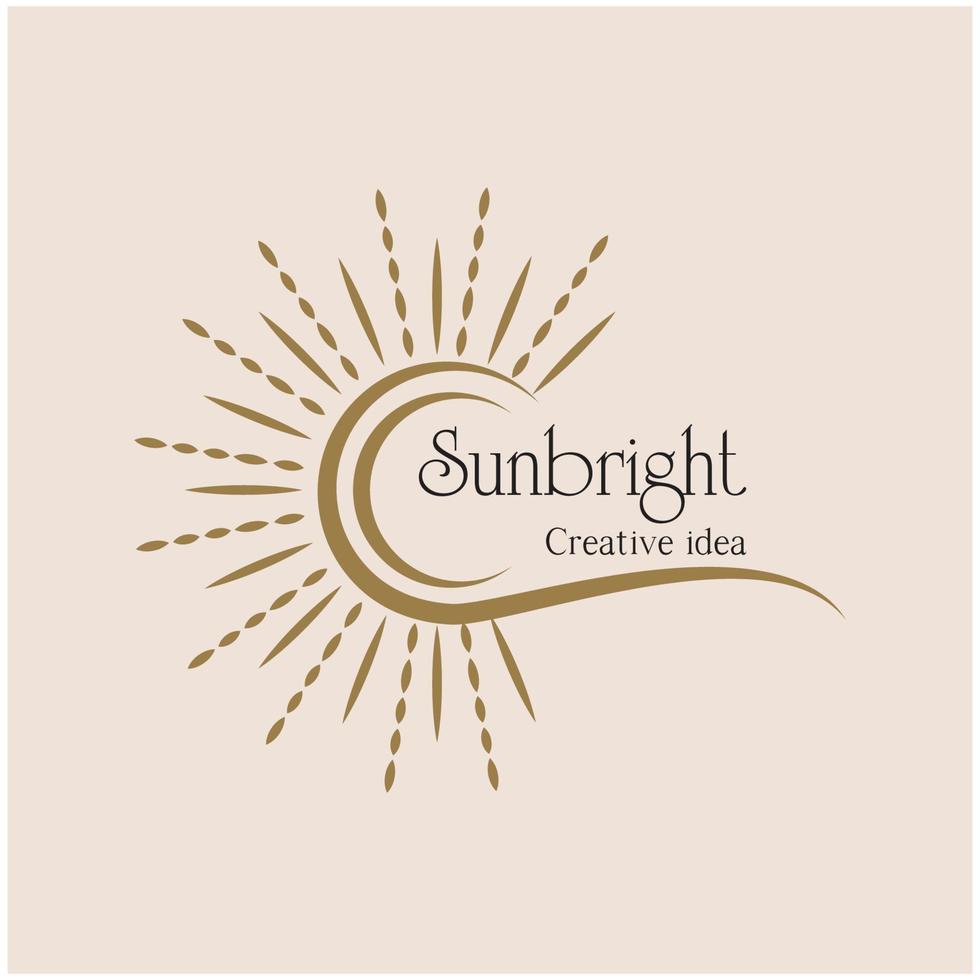 Sunbright sunshine sunlight icon vector flat design 21523220 Vector Art