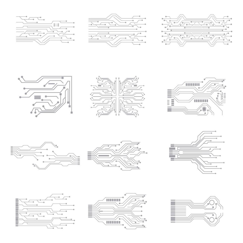 Circuit Logo Template vector illustration icon design