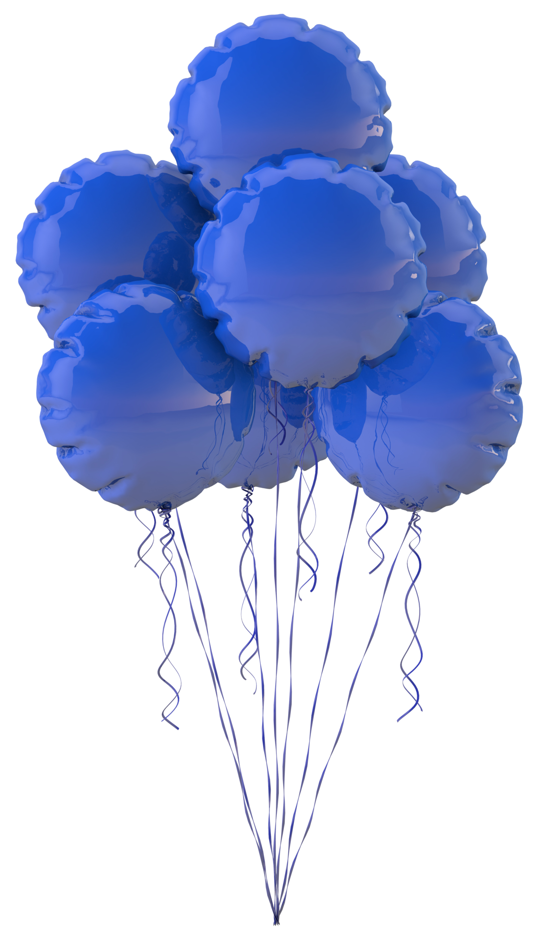 Blue balloons a floating decoration for birthday celebration 21523471 PNG