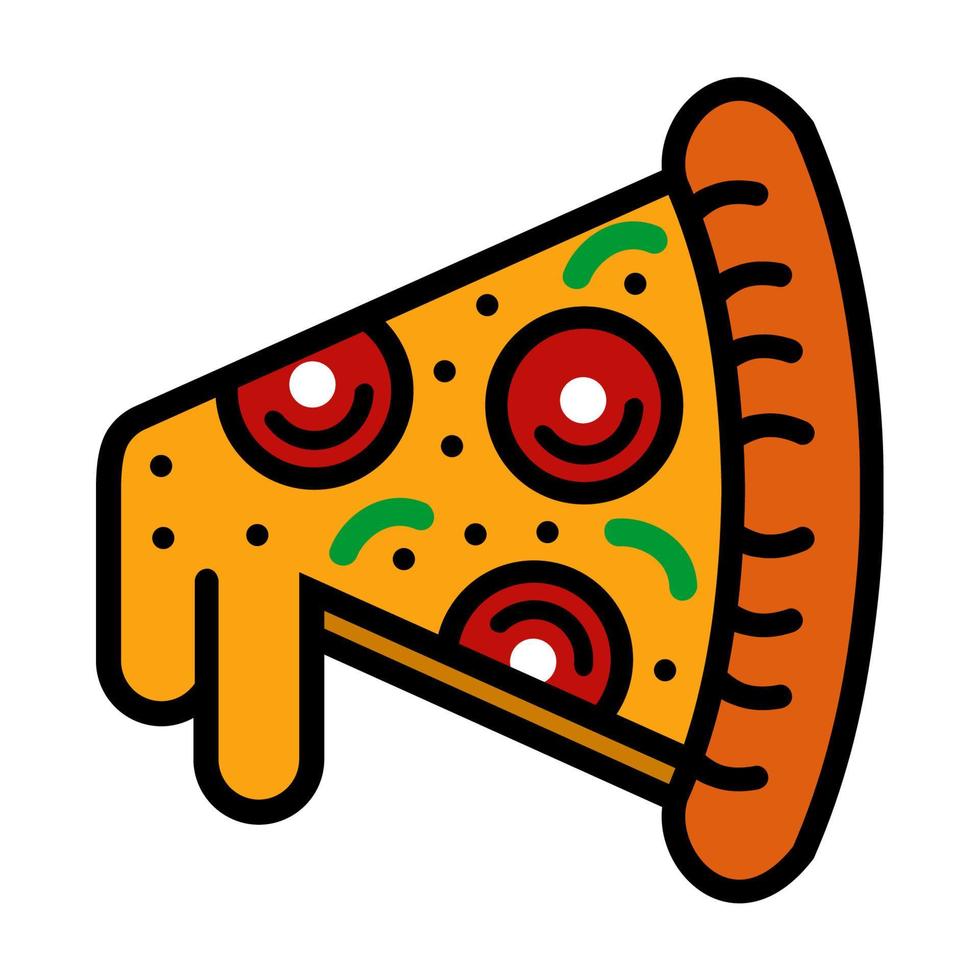 ilustración vector gráfico de Pizza comida rápido, comida italiano comida icono