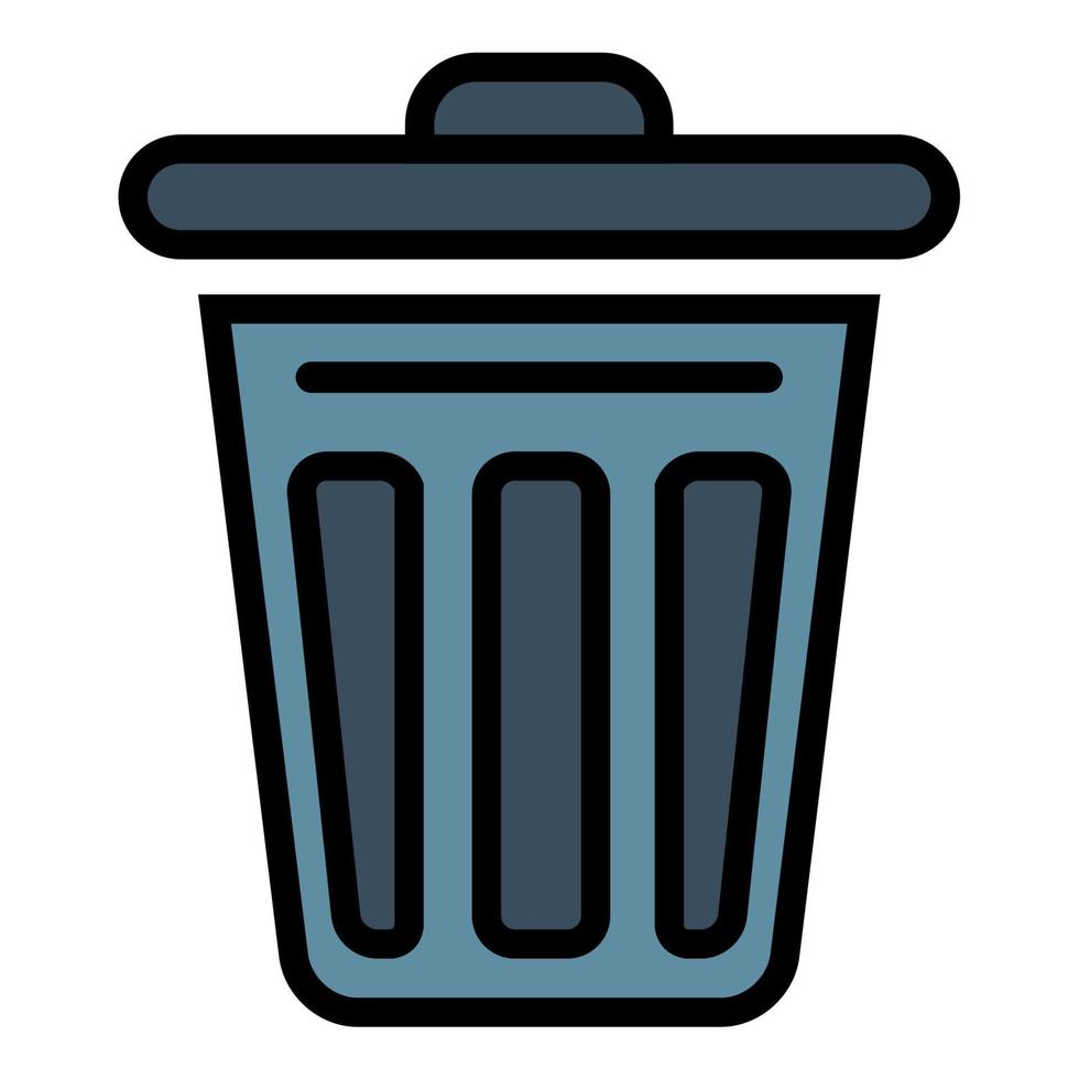 Illustration Vector Graphic of garbage trash, bin delete icon