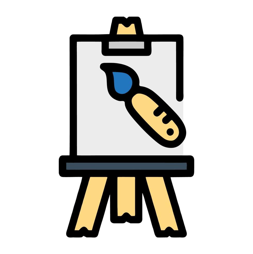 Illustration Vector Graphic of painting paint, art draw, easel brush icon