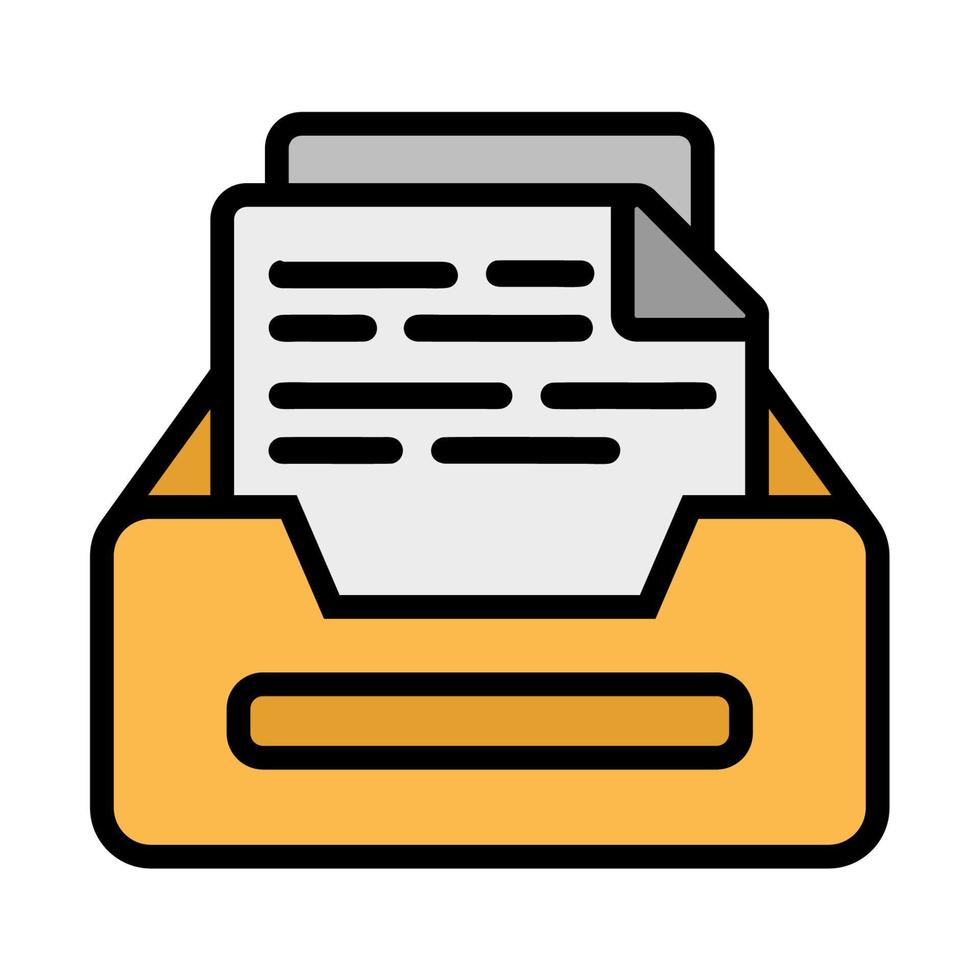 Illustration Vector Graphic of archive papers, library files icon