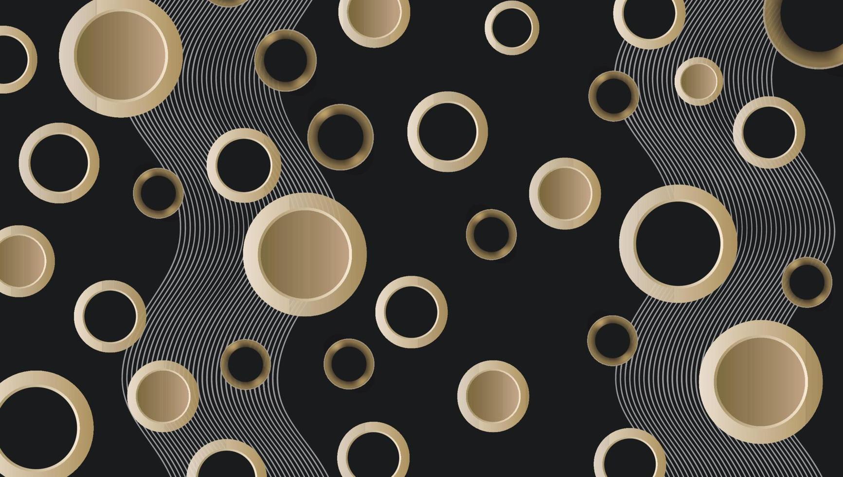 Abstract golden geometric background vector