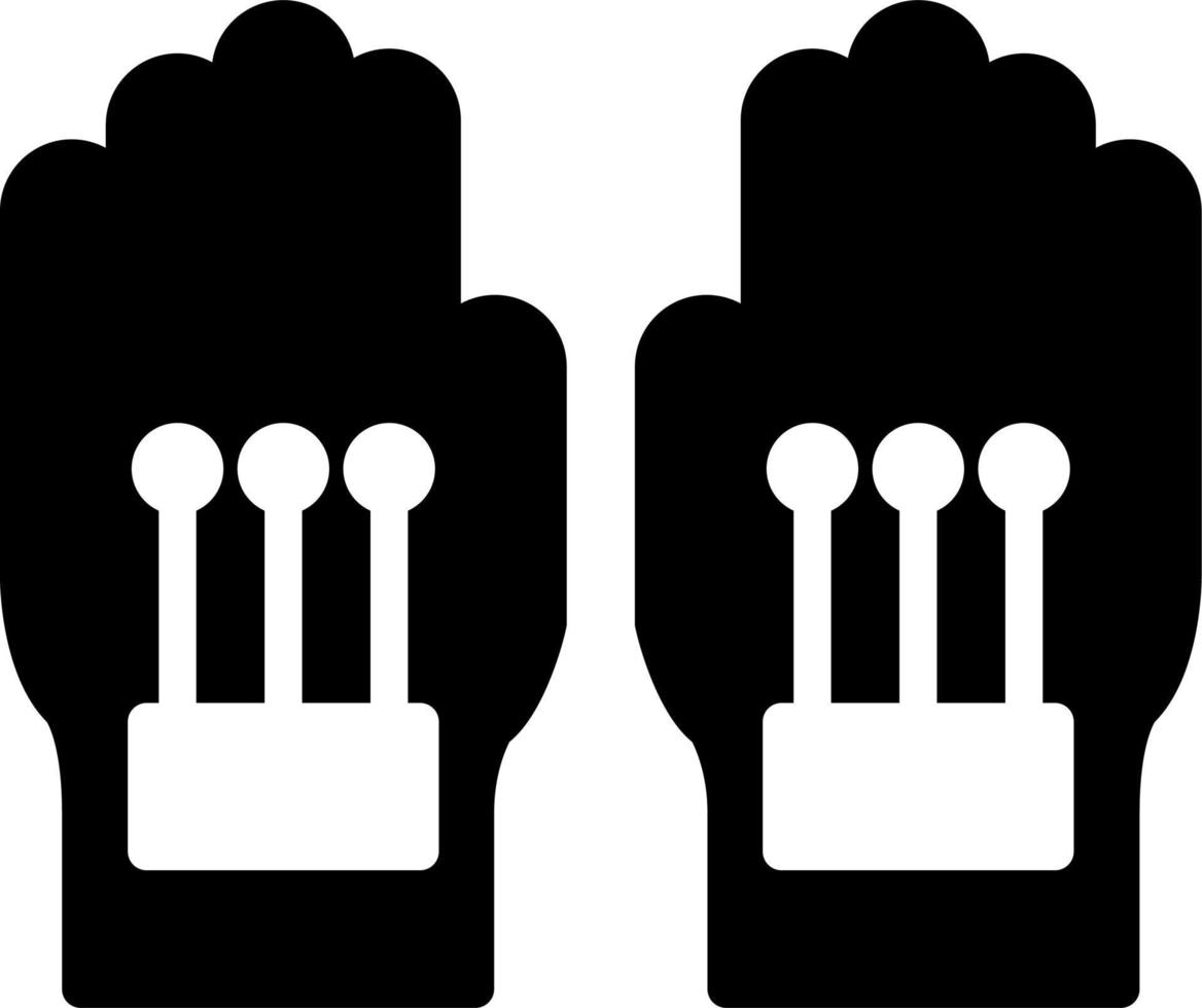 Wired Gloves vector icon