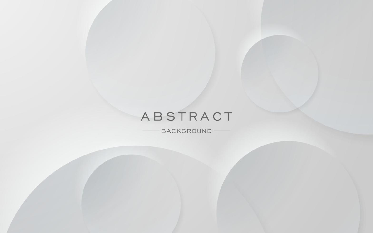 modern dynamic white gray circle shape shadow and light dimension background. eps10 vector