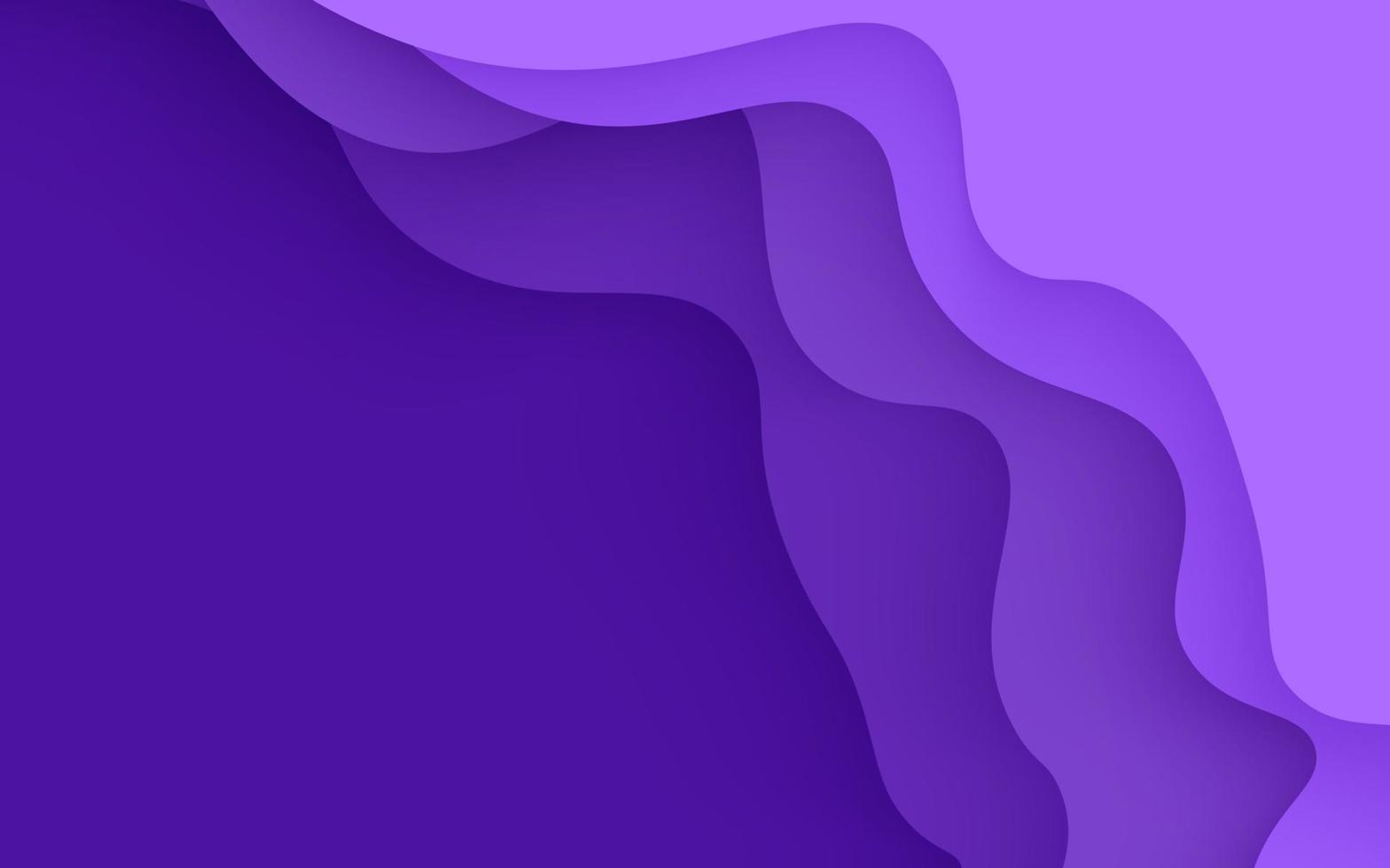 abstract purple wavy papercut overlap layers background. eps10 vector