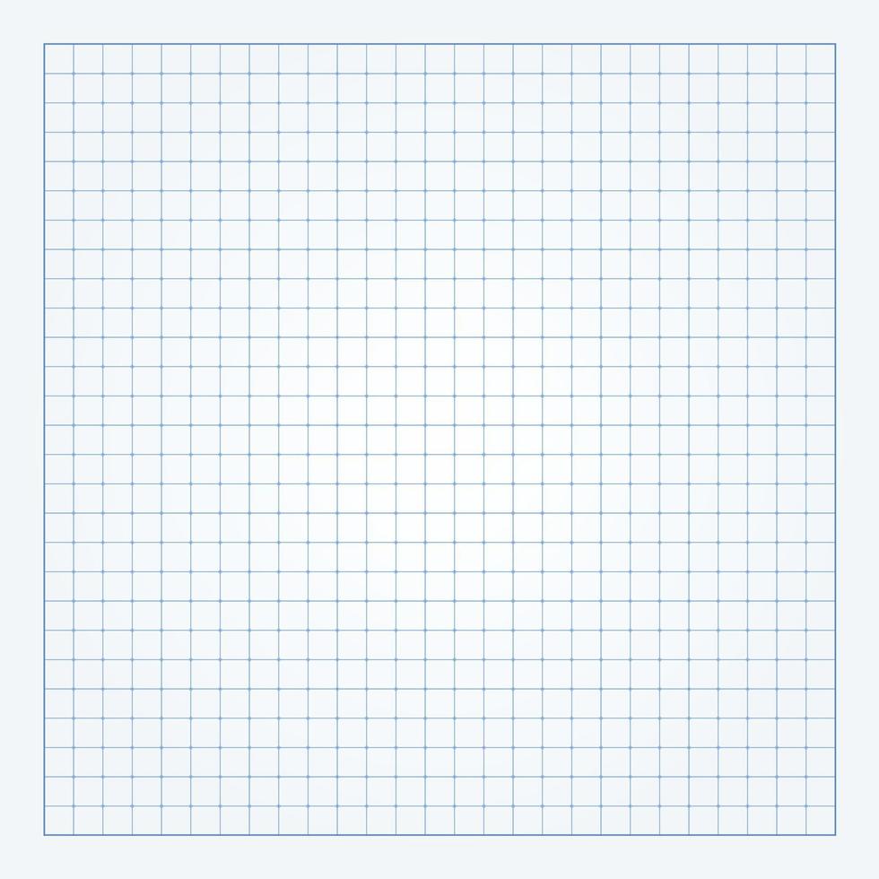 Grid paper white background blue line vector