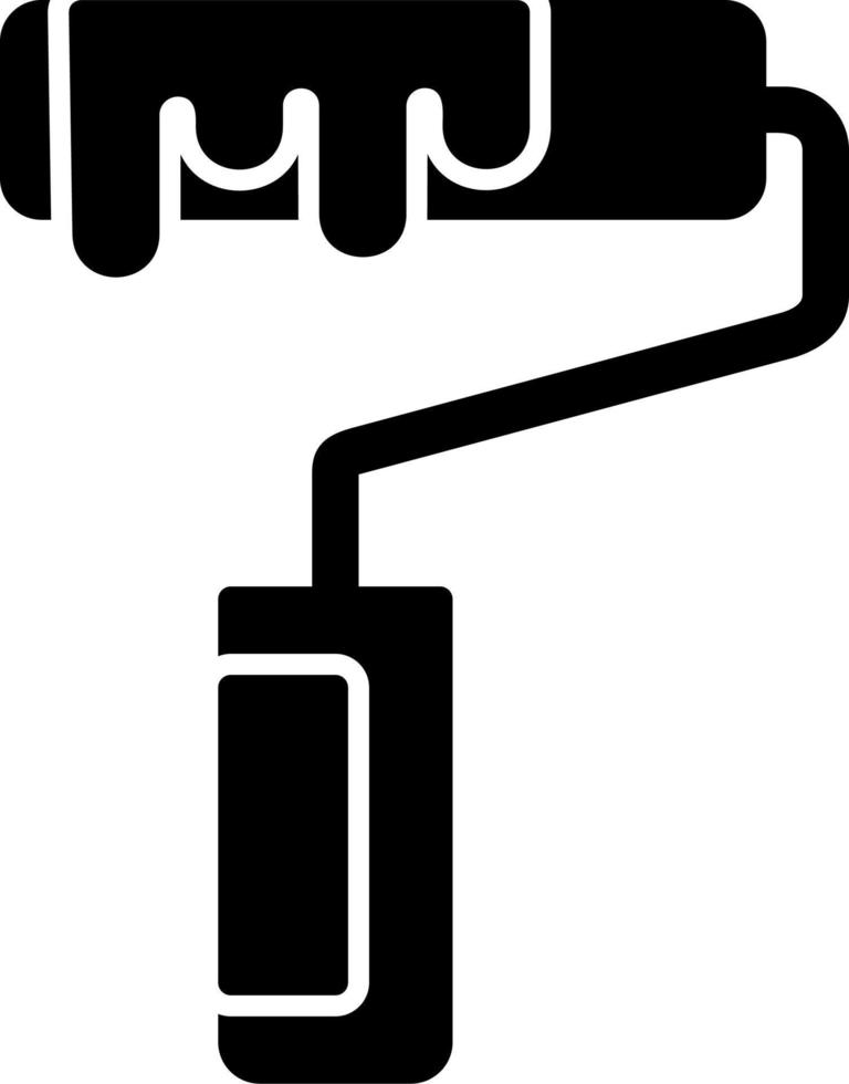 Paint roller vector icon