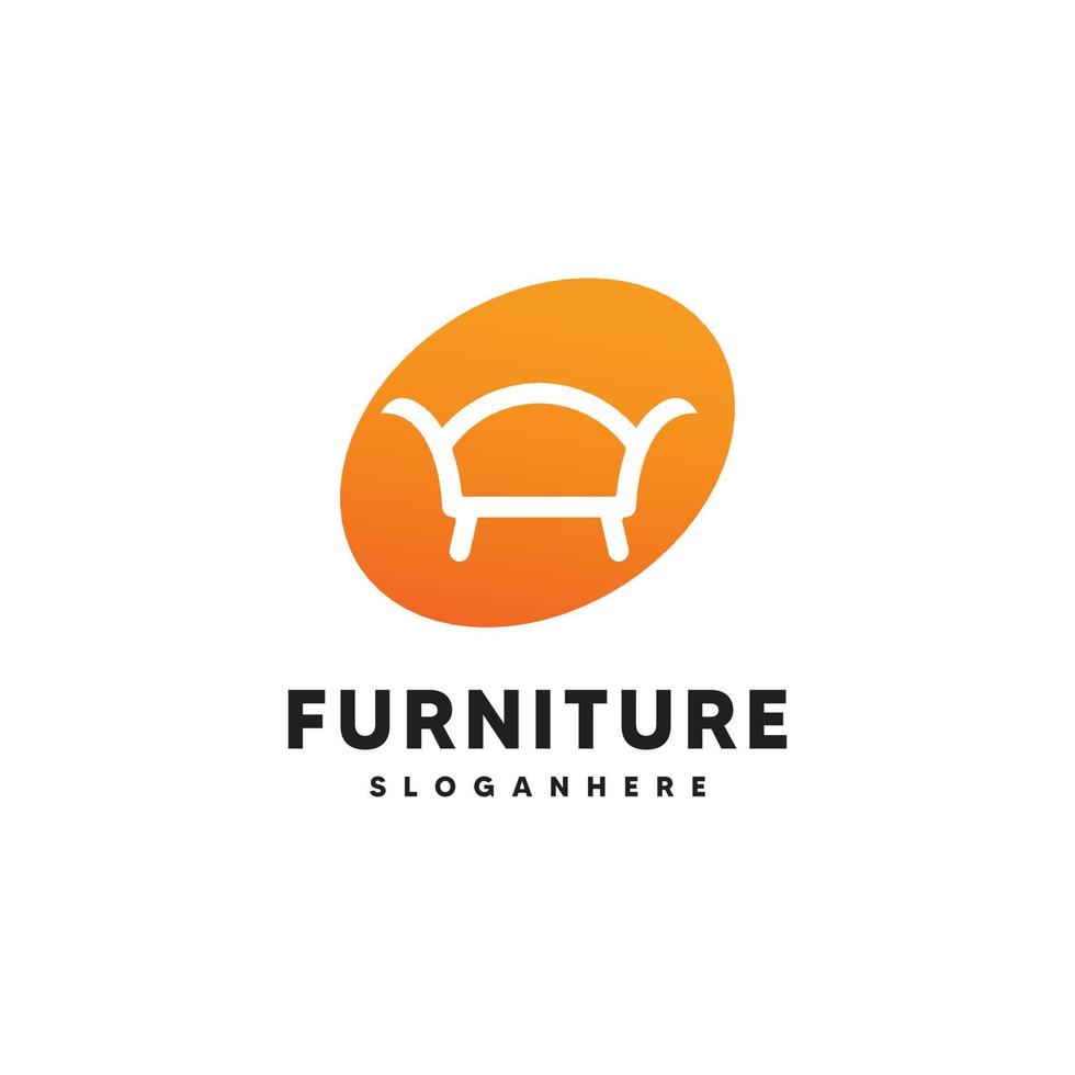 Furniture logo design template icon vector illustration