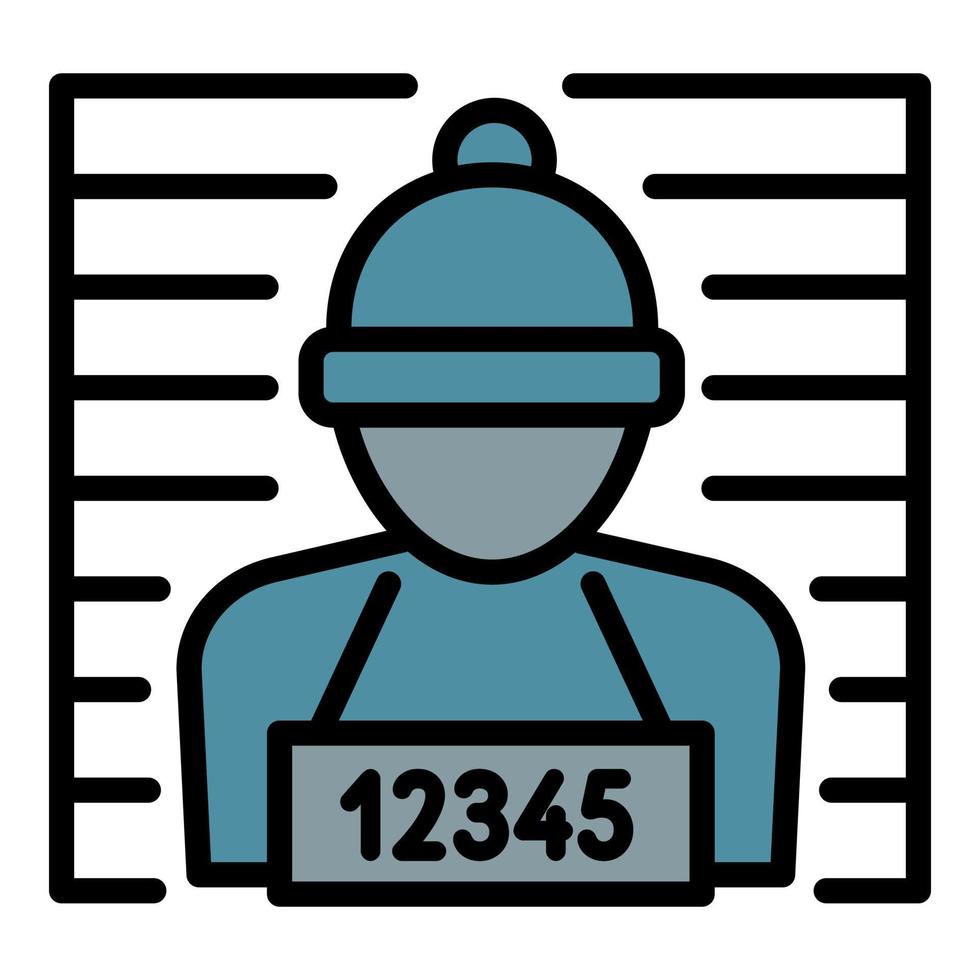 Crime prisonier icon outline vector. Policeman gear vector