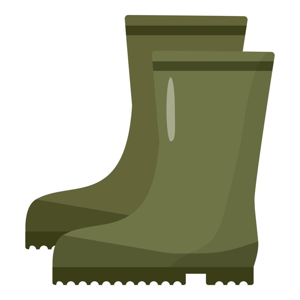 Rubber boots icon cartoon vector. Hunt equipment vector