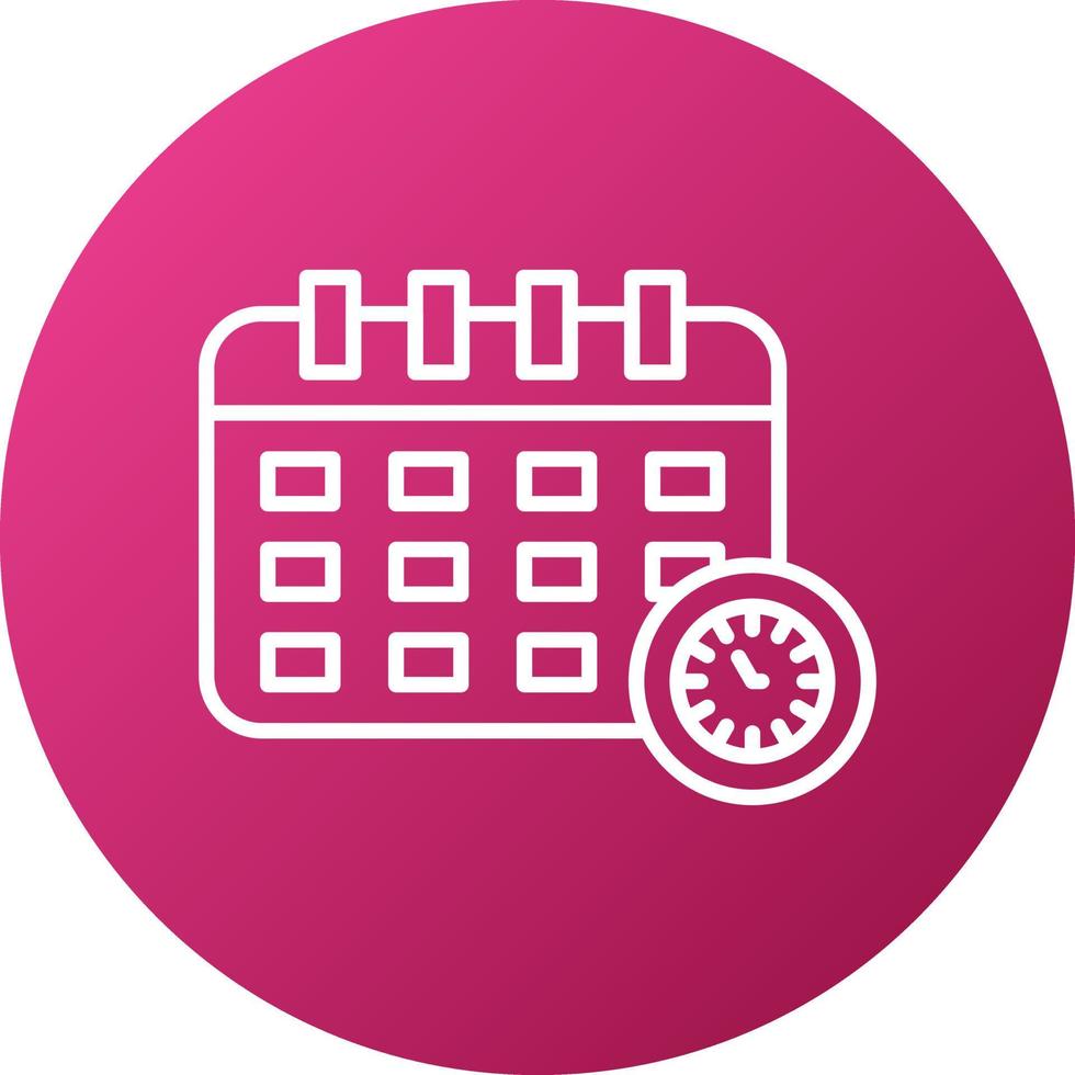Deadline Icon Style vector