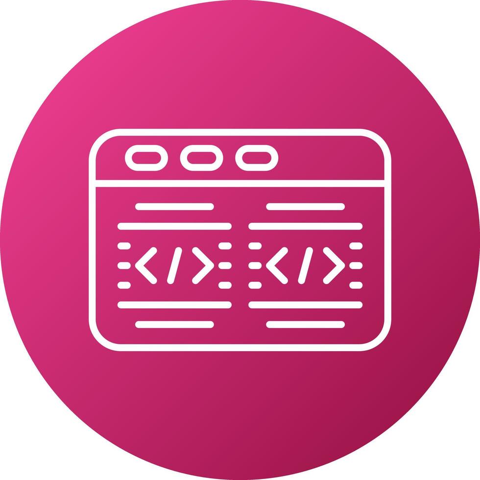 estilo de icono de código vector