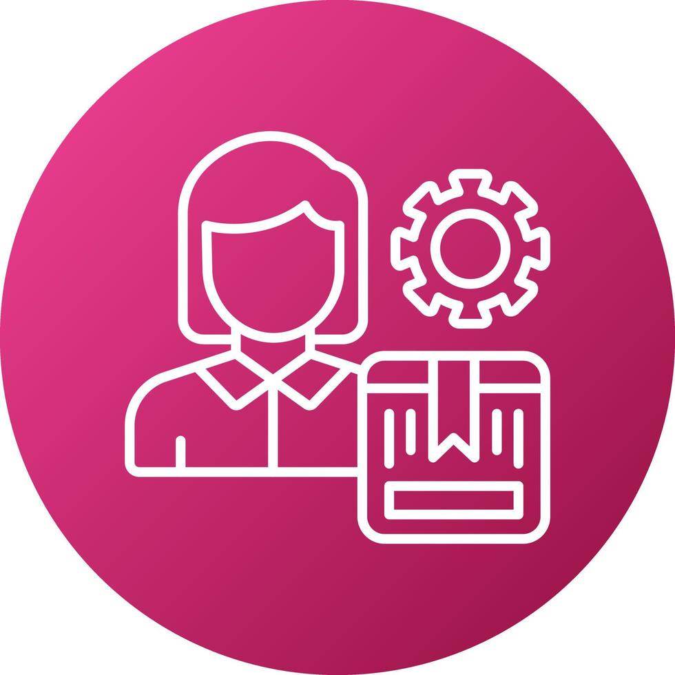Product Manager Icon Style vector