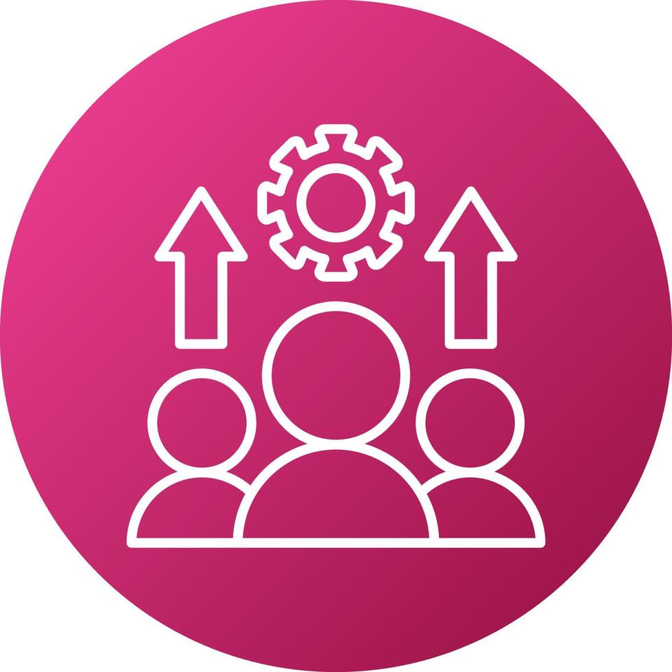 Motivated Team Icon Style vector