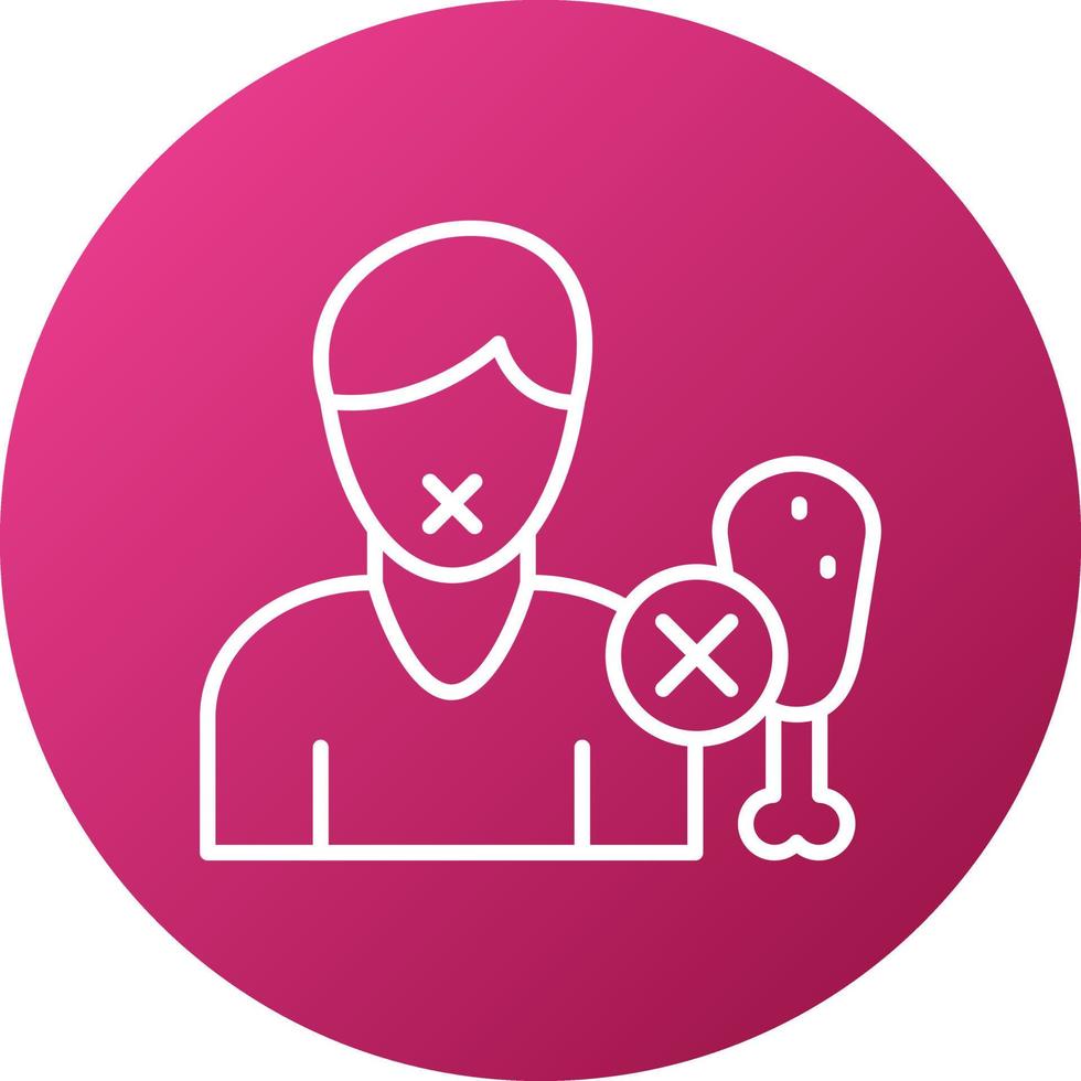 Anorexia Nervosa Icon Style vector