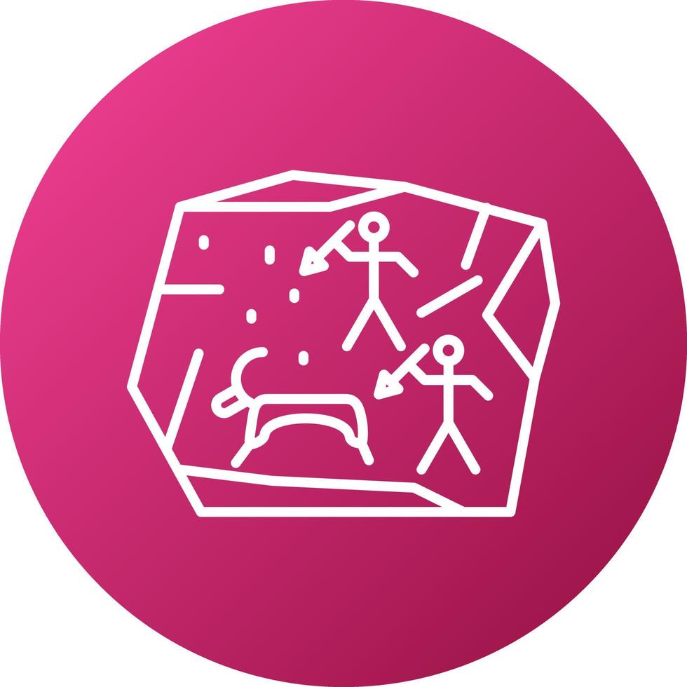 Cave Painting Icon Style vector