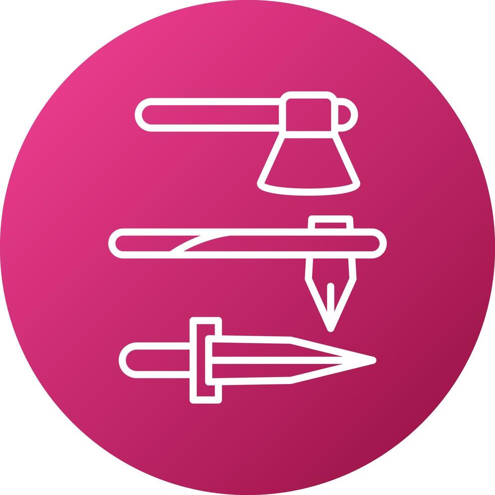 Iron Age Icon Style vector