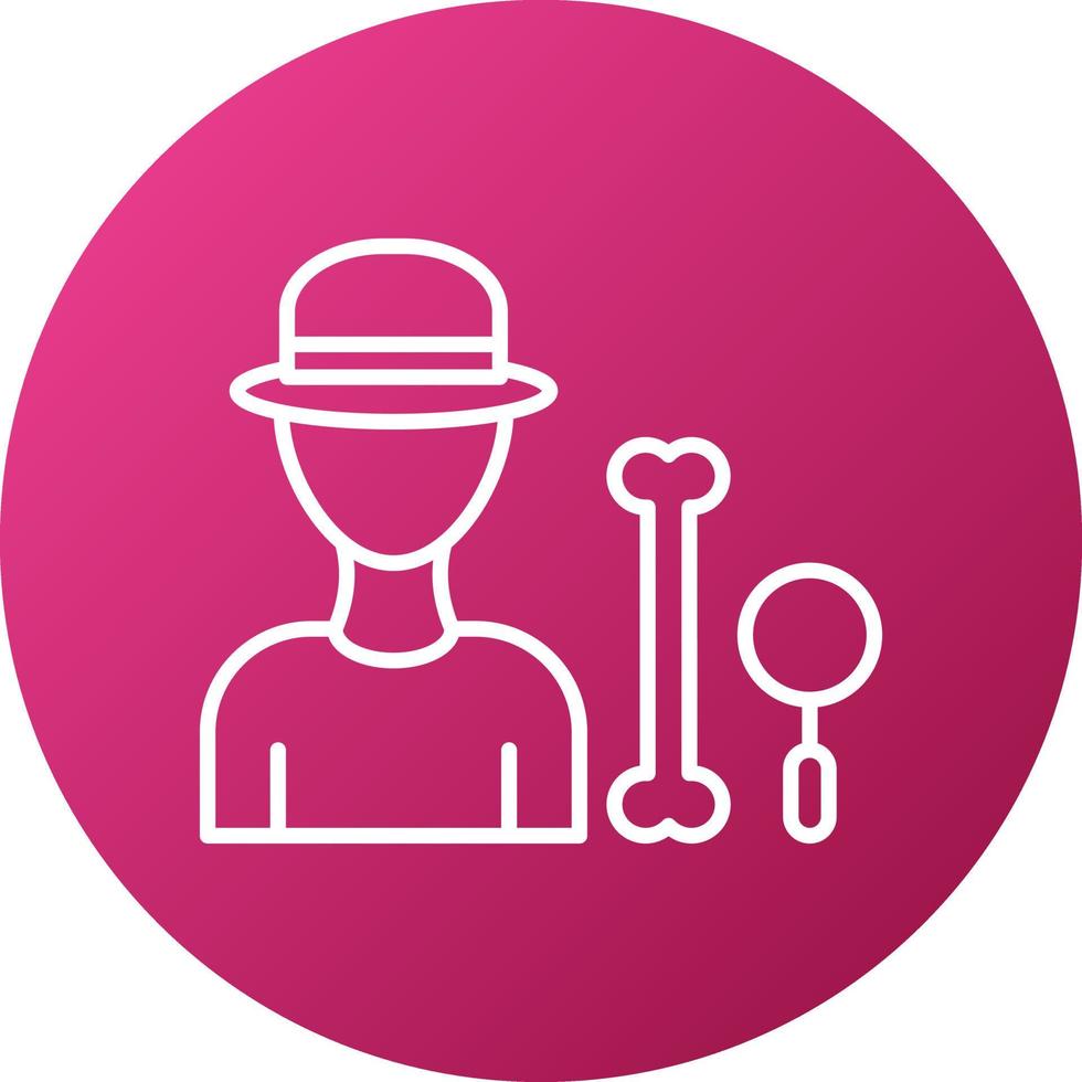 Archaeologist Male Icon Style vector