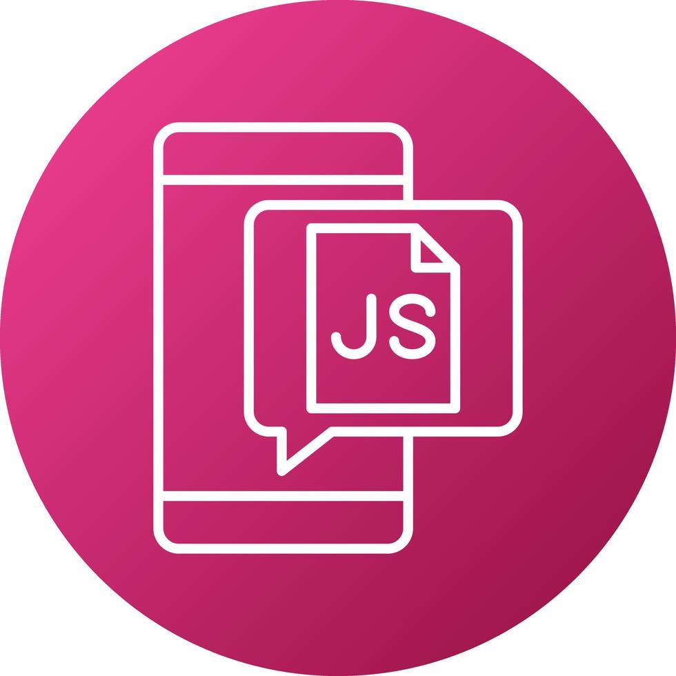 javascript icono estilo vector